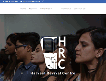 Tablet Screenshot of harvestrevivalcentre.com